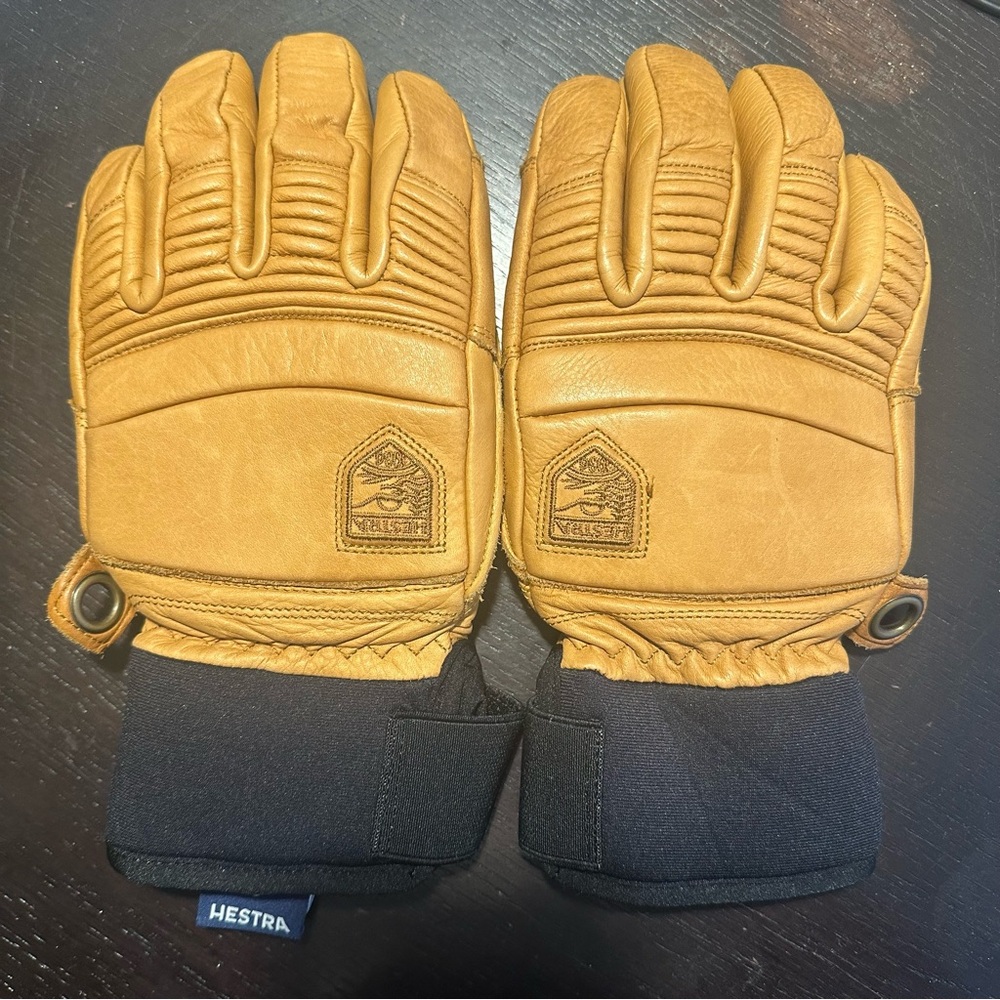 Hestra Tan Leather Gloves fall line ski